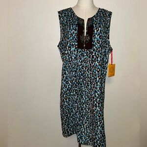 💙🤎♦️NWT Ruby Rd. Animal Print Dress🤎💙